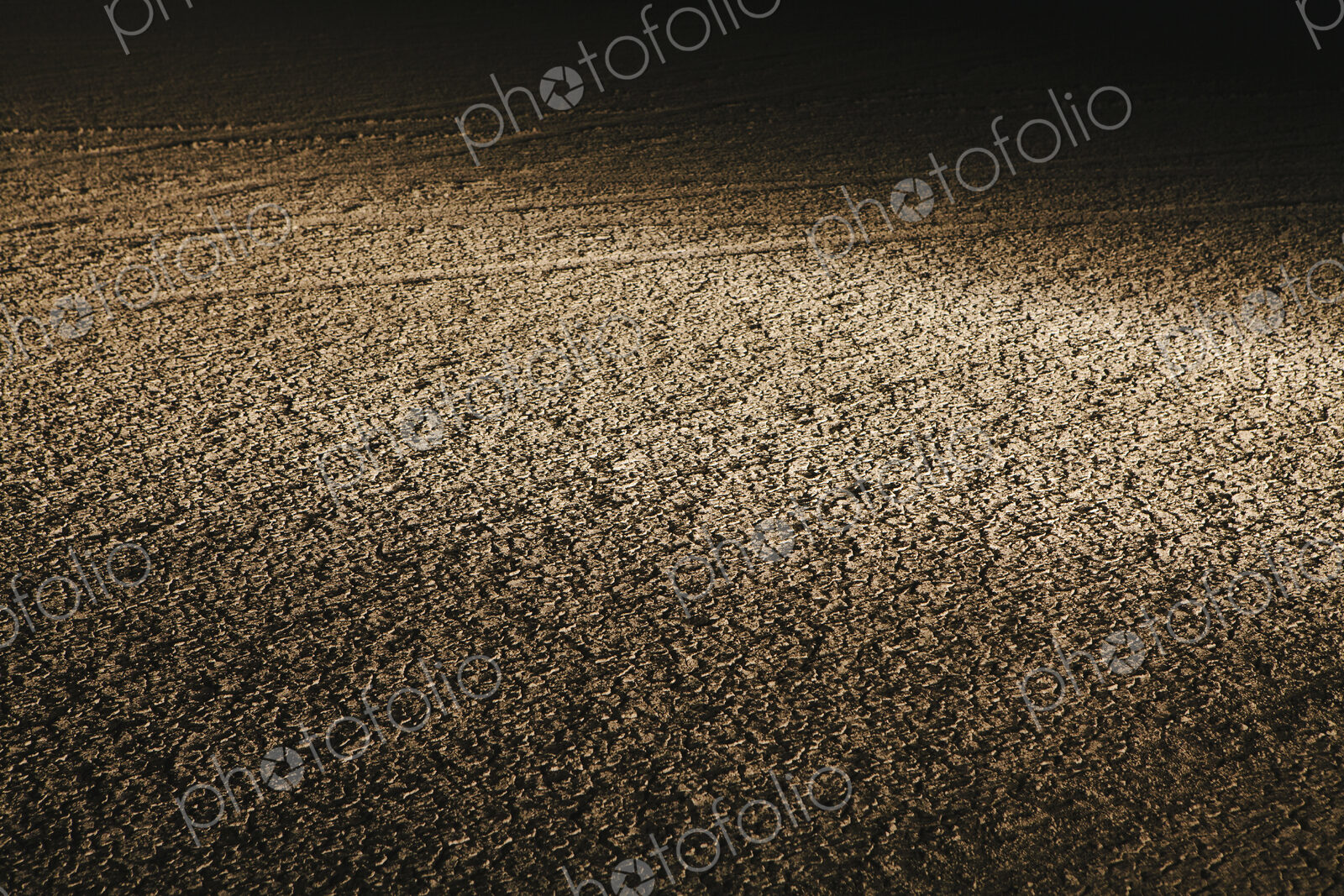 Dry cracked desert surface, at night in Black Rock Desert in Nevada, USA