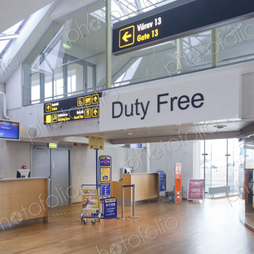 Duty Free Shop at an Airport Duty Free Shop at an Airport
