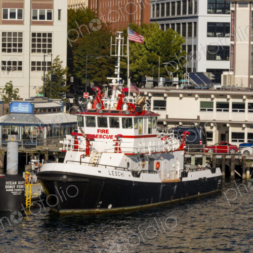 Duwamish Fire Boat on the Seattle waterfront, Seattle. Duwamish Fire Boat on the Seattle waterfront, Seattle.