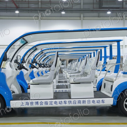 Electric Vehicles in a Warehouse Electric Vehicles in a Warehouse
