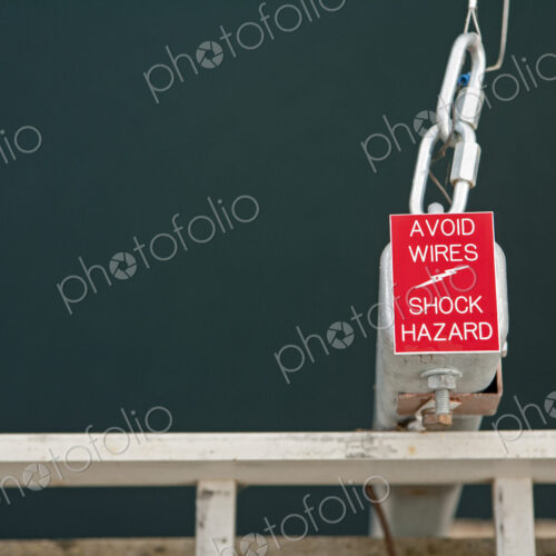 Electrical warning sign on Wanapum dam.