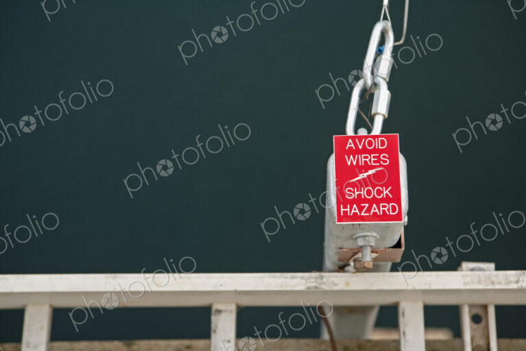 Electrical warning sign on Wanapum dam.