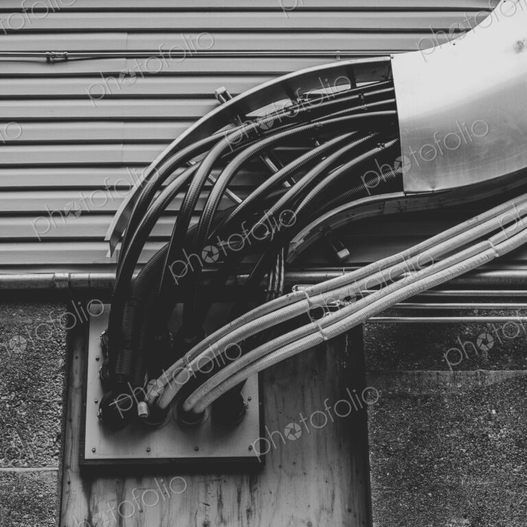 Electrical wiring on building exterior