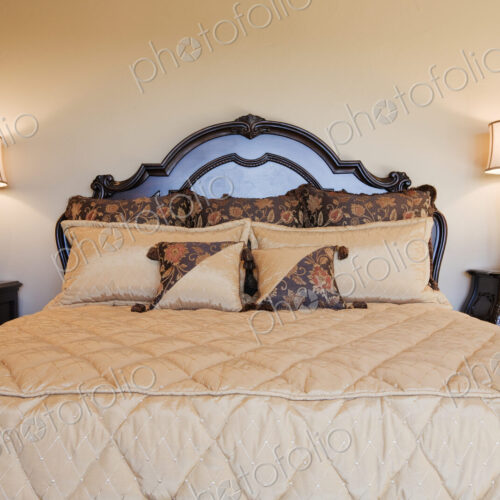 Elegant Bed and Night Stands