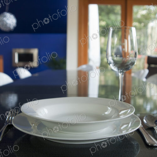 Elegant Place Setting in a Dining Room Elegant Place Setting in a Dining Room