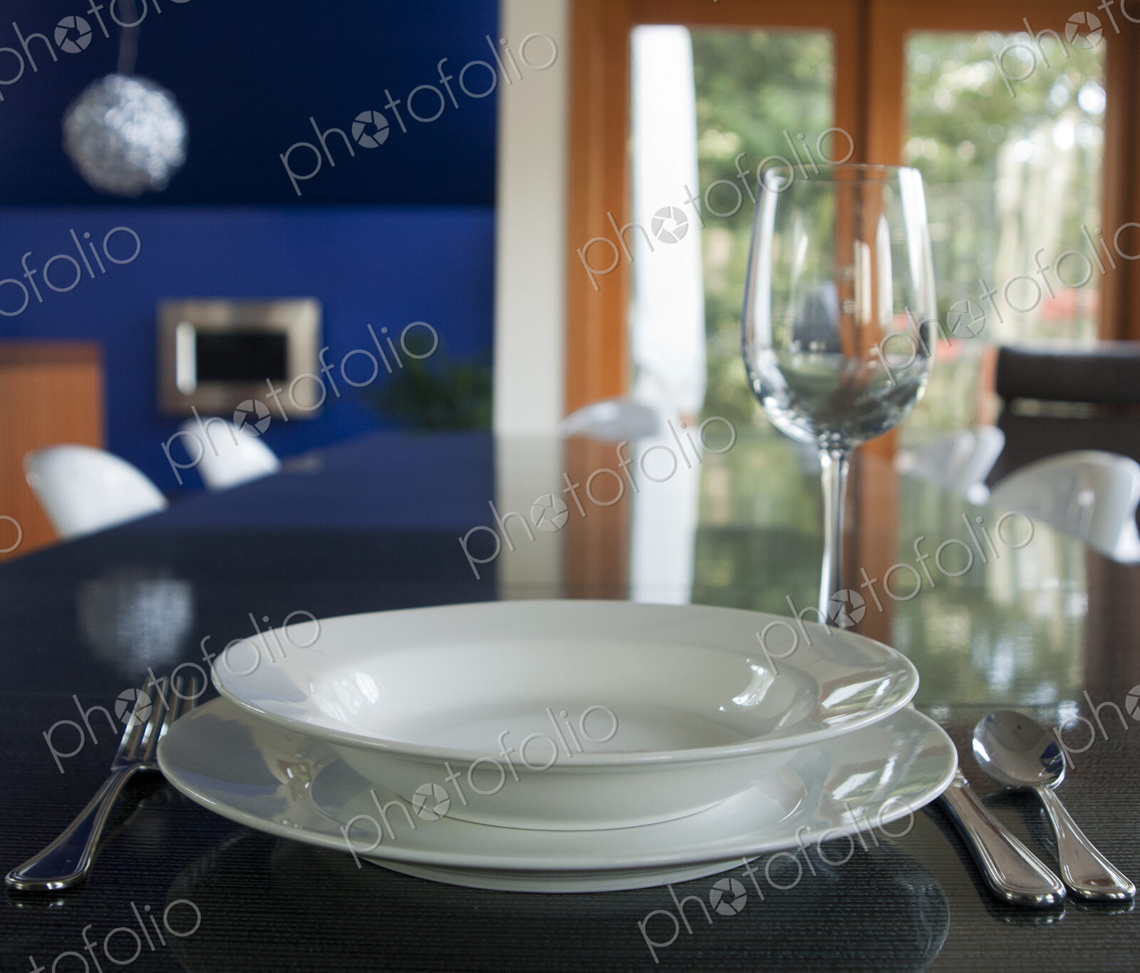 Elegant Place Setting in a Dining Room