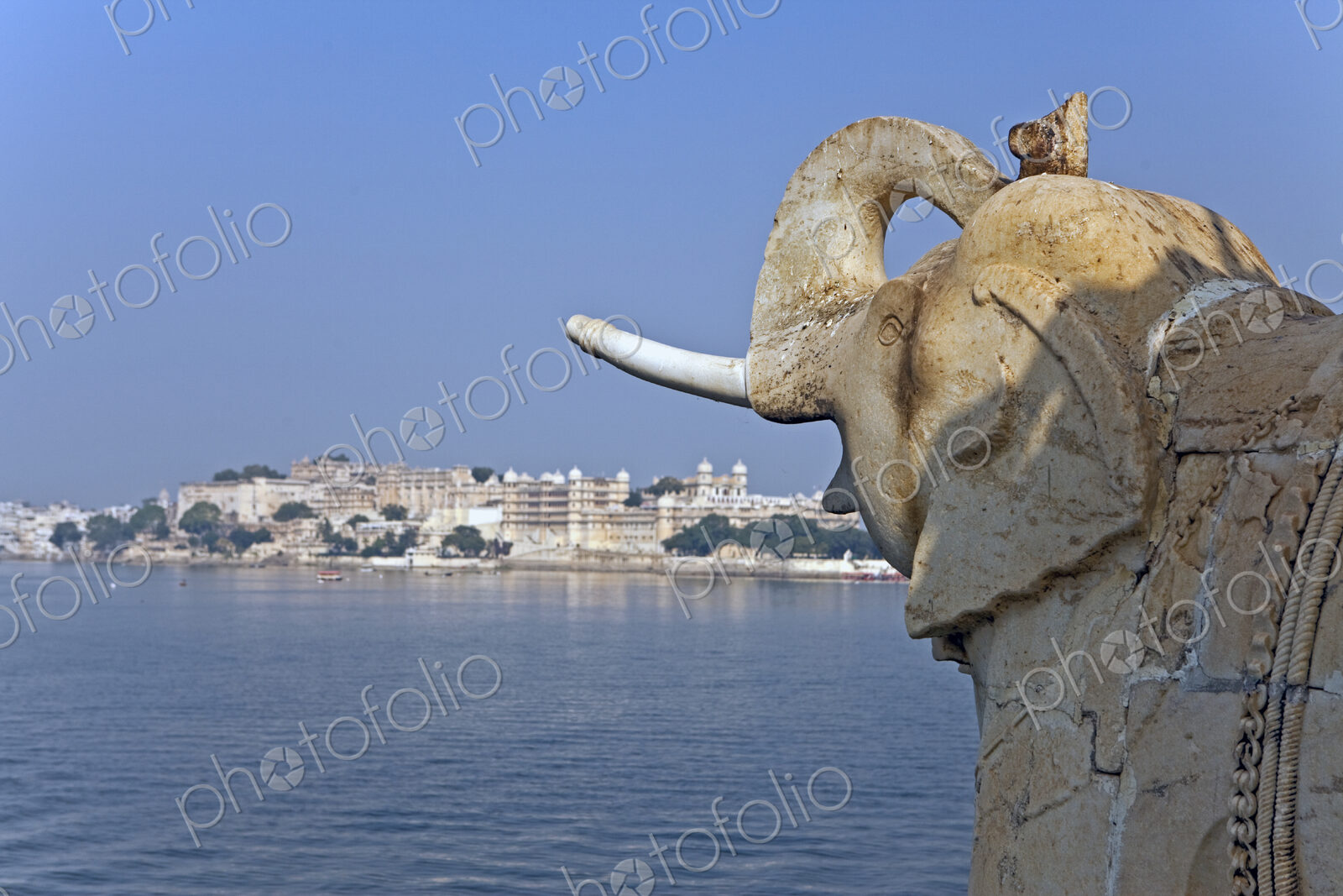Elephant Sculpture at Lake Pichola