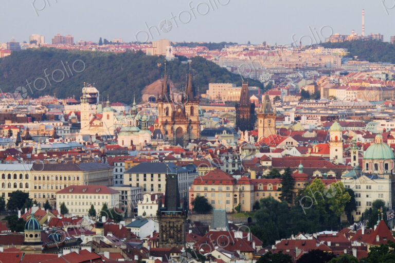 Elevated View of Old Town Prague