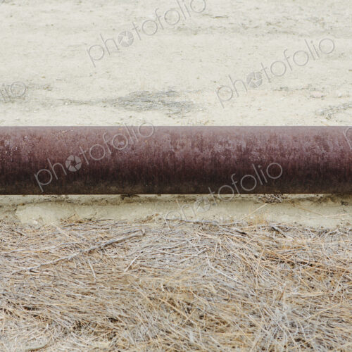 Elevated oil pipeline in the Midway-Sunset oil fields, the largest shale oil field in…