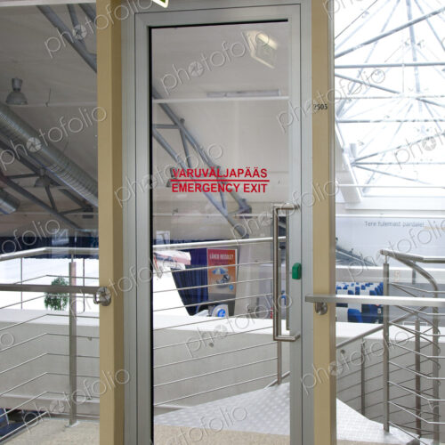 Emergency Exit at an Airport