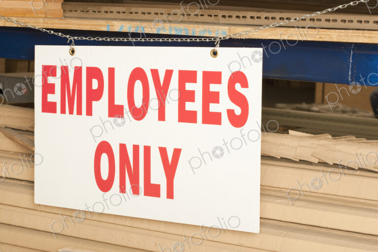 Employees Only Sign