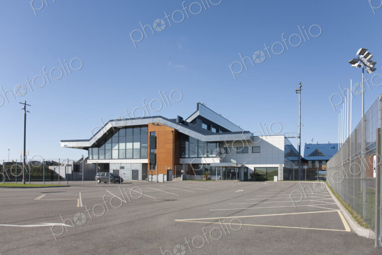 Empty Airport Parking Lot