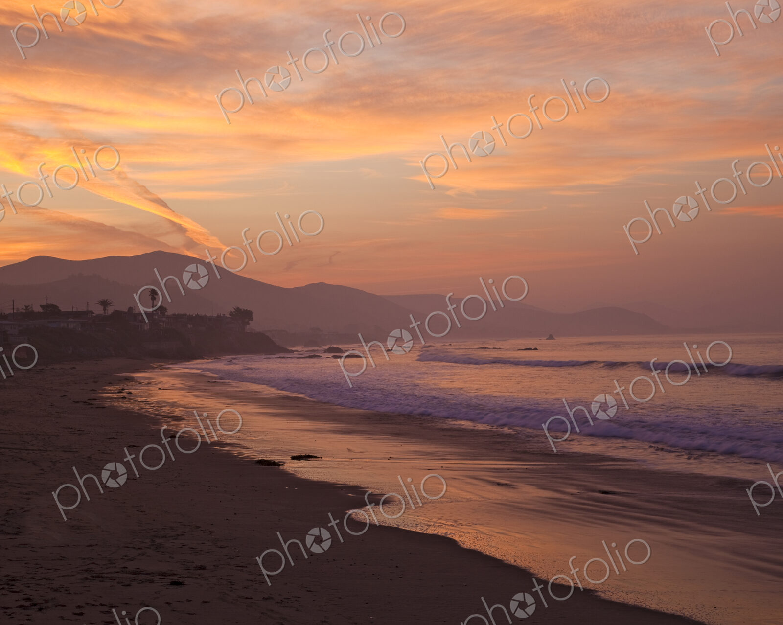 Empty Beach at Dawn