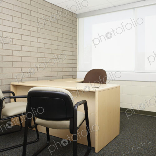 Empty Desk in an Office