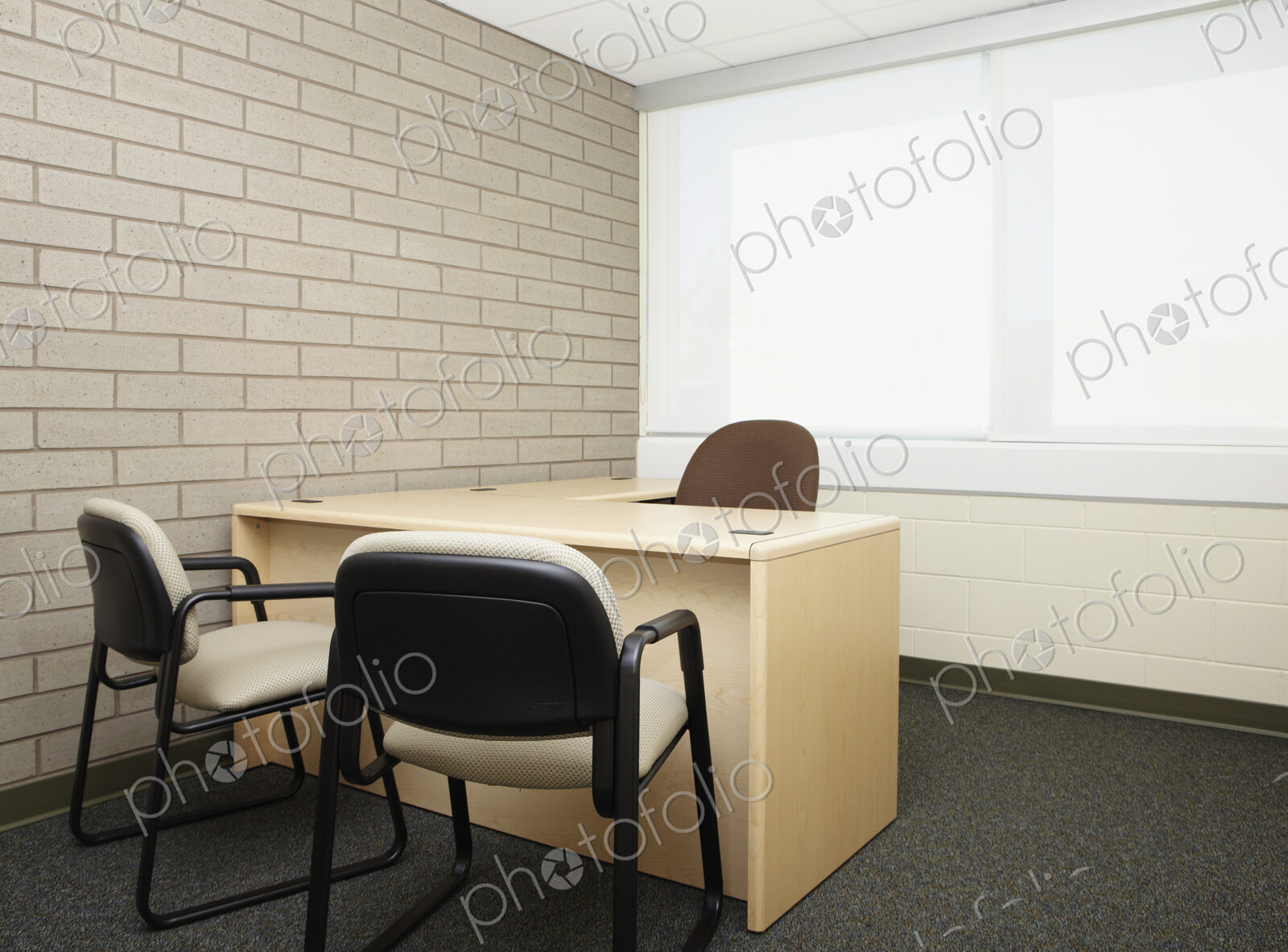 Empty Desk in an Office