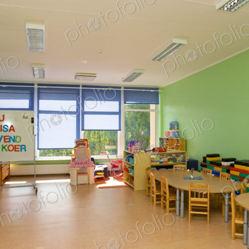 Empty Estonian Elementary Grade School Empty Estonian Elementary Grade School