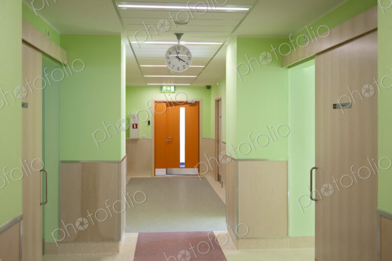 Empty Hospital Hallway