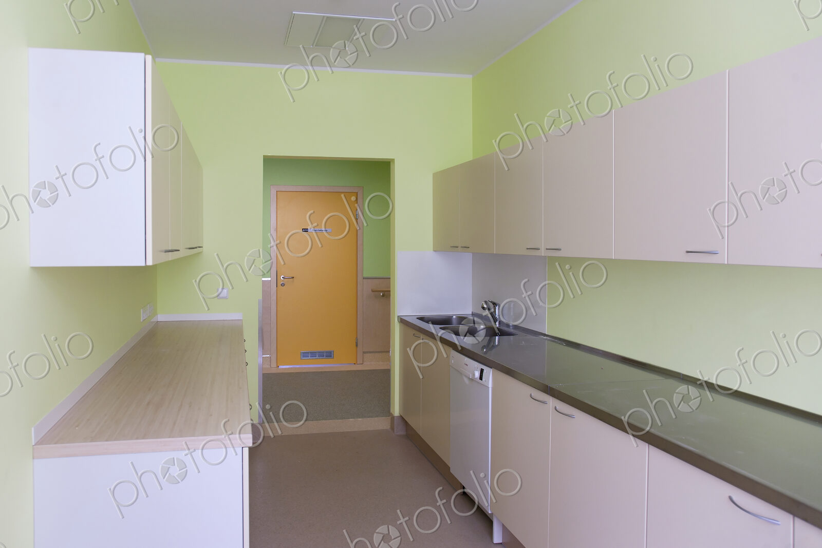 Empty Hospital Kitchen