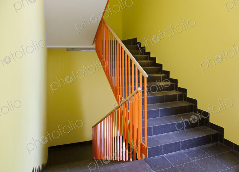 Empty Hospital Stairwell