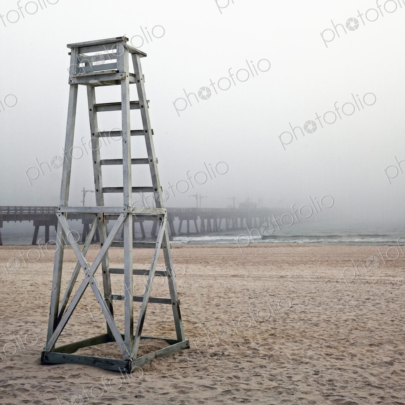 Empty Lifeguard Chair