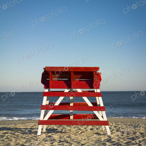 Empty Lifeguard Tower