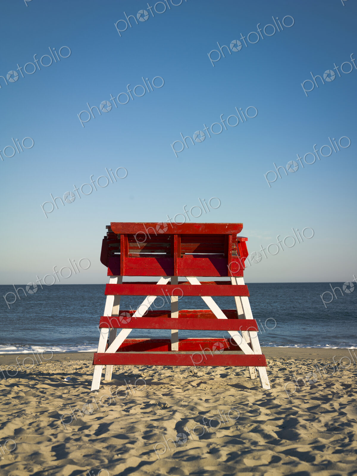 Empty Lifeguard Tower