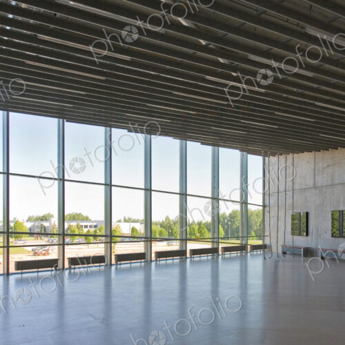 Empty Lobby in a Modern Building