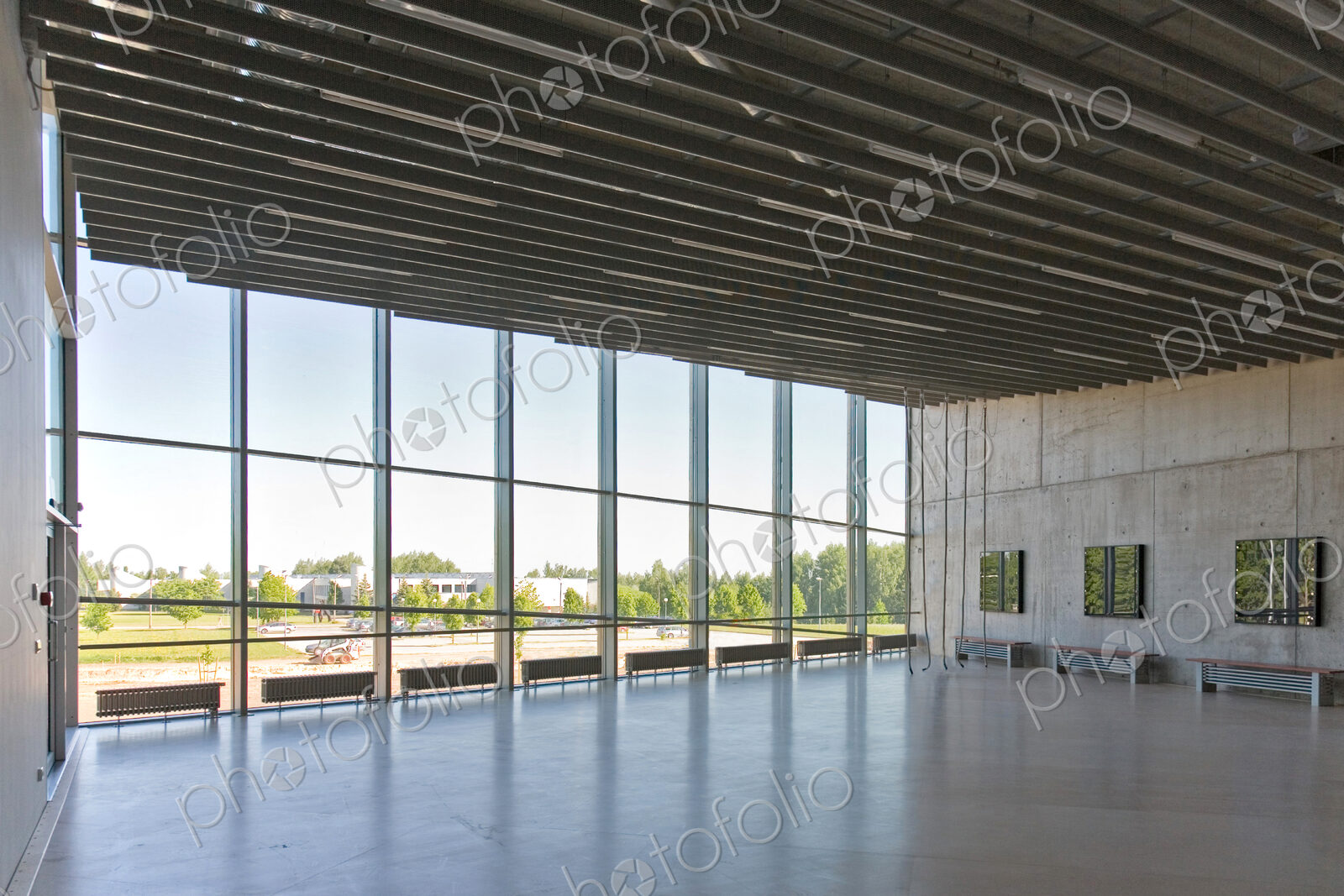 Empty Lobby in a Modern Building