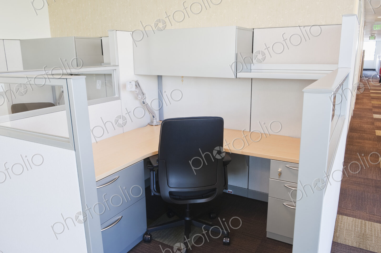 Empty Office Cubicle