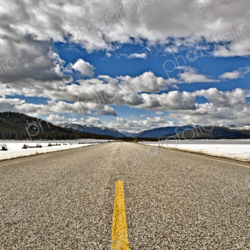 Empty Rural Roadway