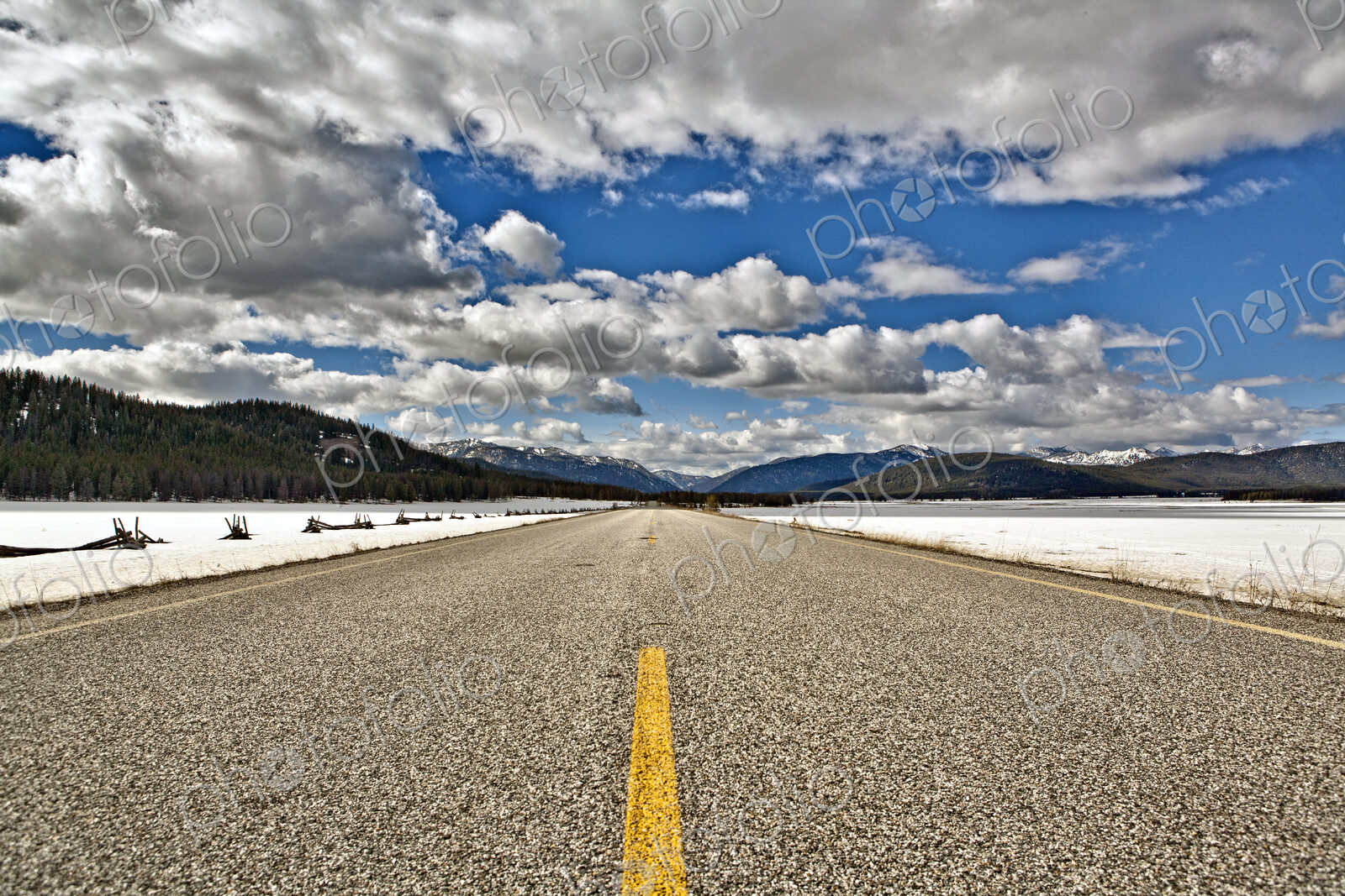 Empty Rural Roadway