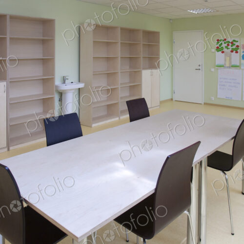 Empty School Classroom