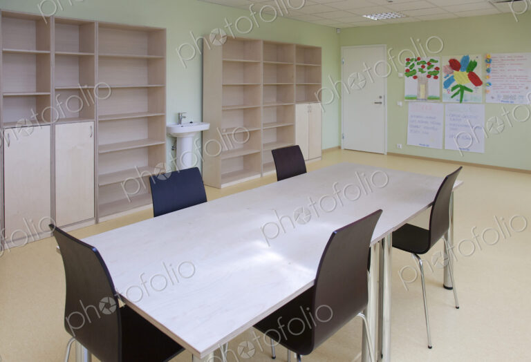 Empty School Classroom