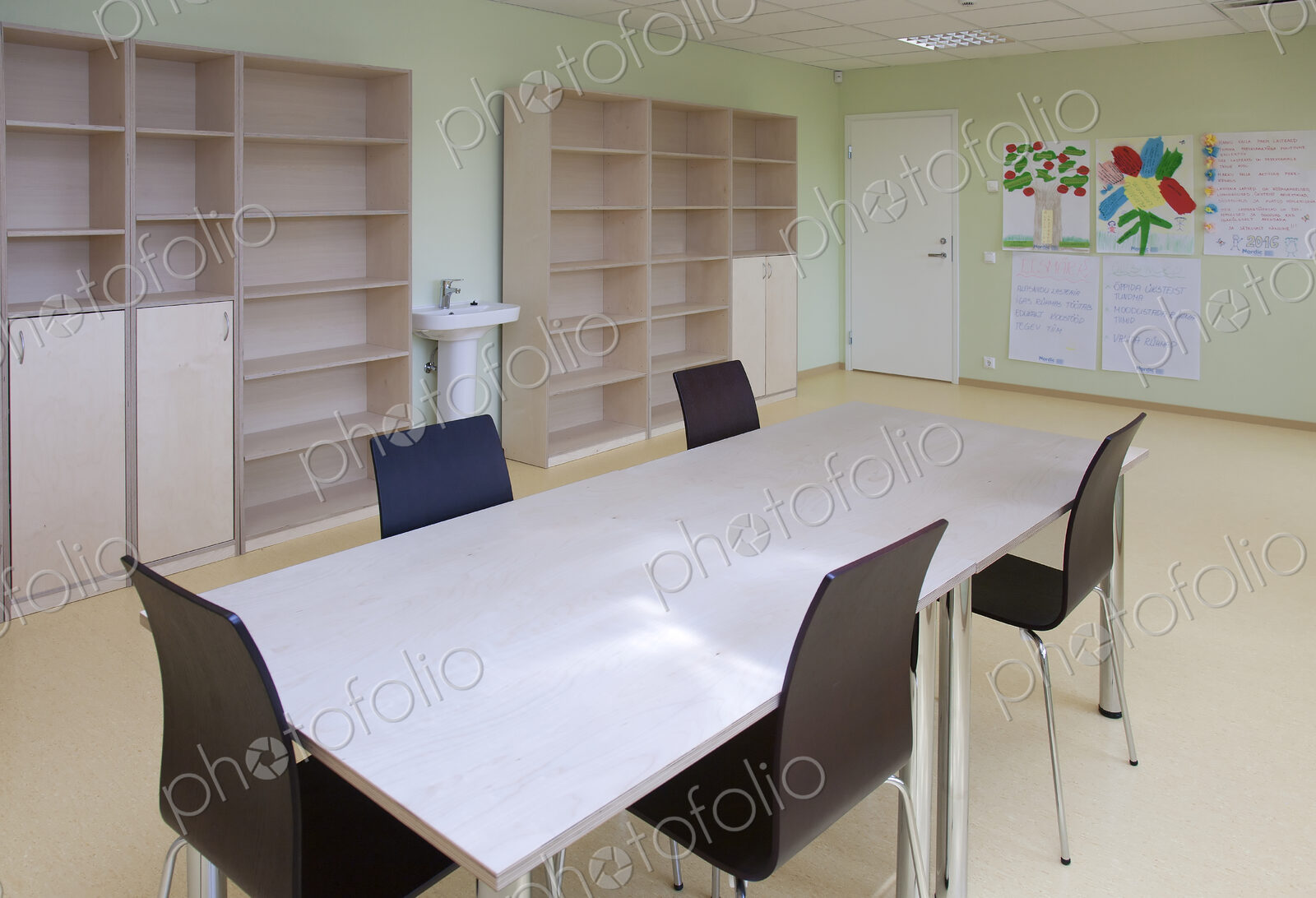 Empty School Classroom