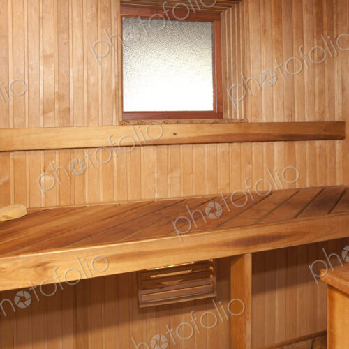 Empty Spa sauna interior, wooden clad walls and seating. Empty Spa sauna interior, wooden clad walls and seating.