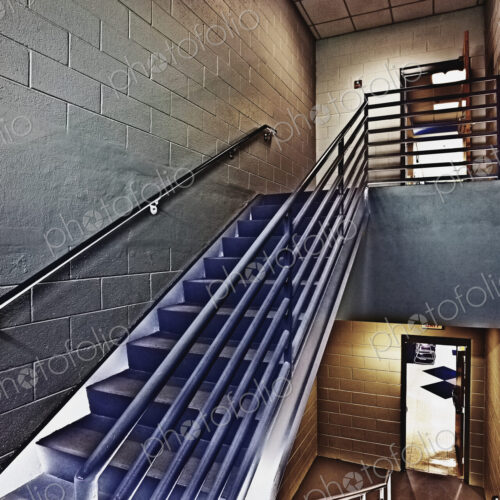 Empty Stairwell in Building Empty Stairwell in Building