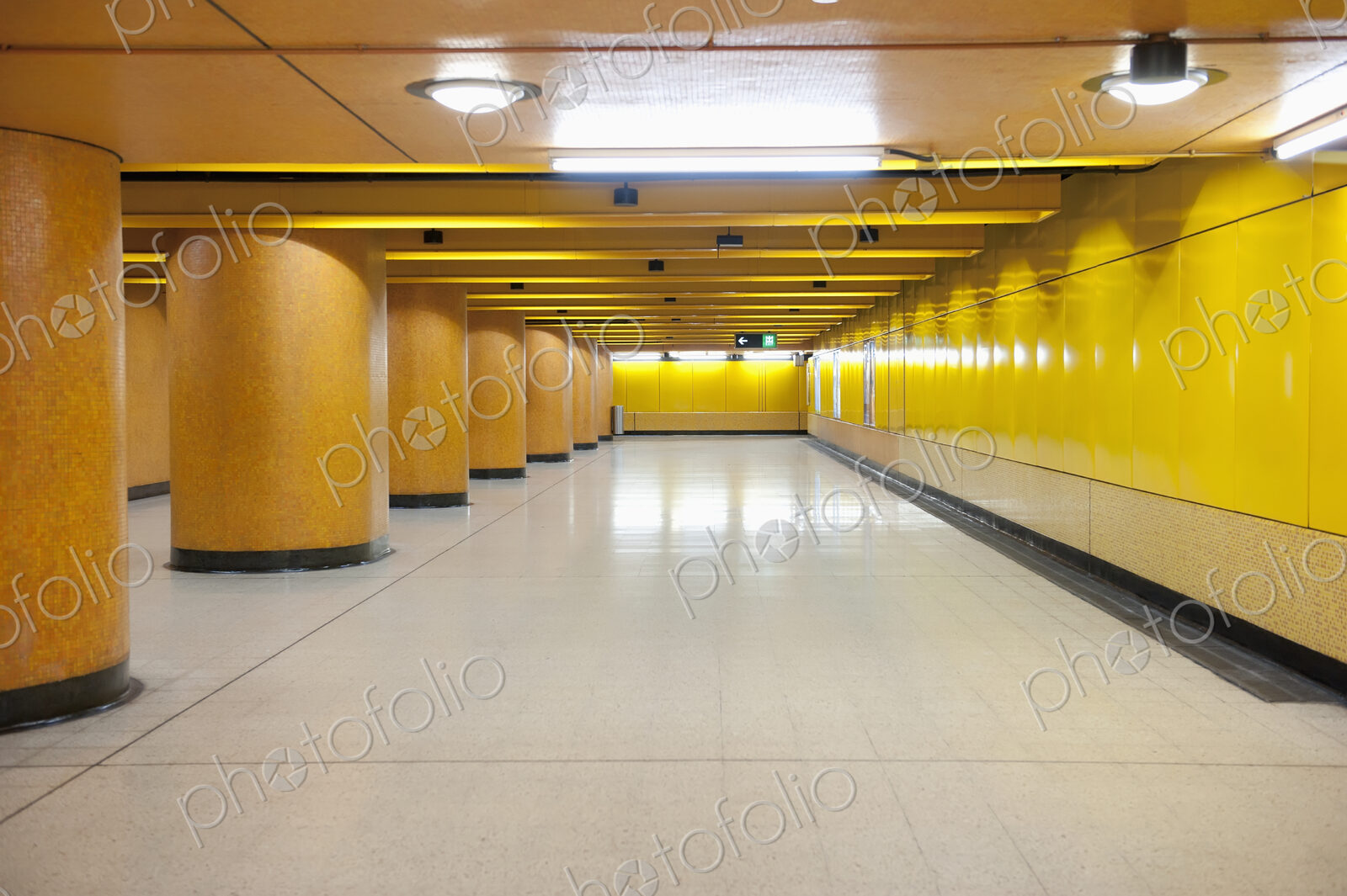 Empty Underground Corridor