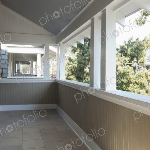 Empty balcony of new home Empty balcony of new home