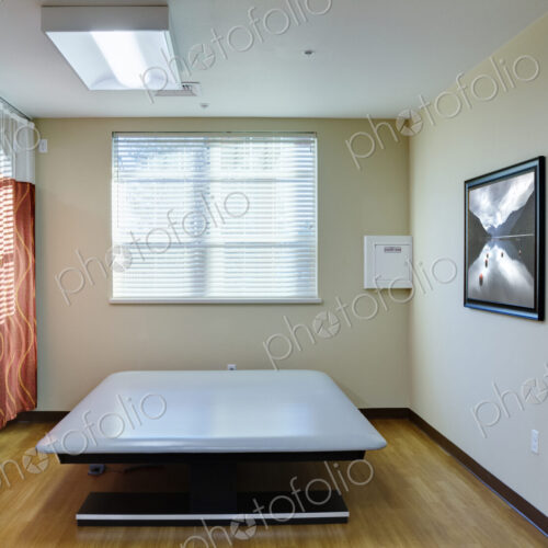 Empty massage tables in assisted living facility Empty massage tables in assisted living facility