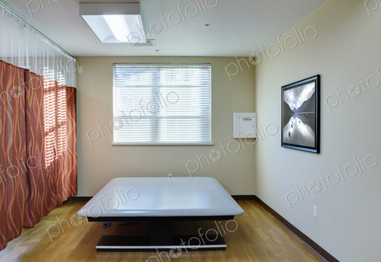 Empty massage tables in assisted living facility