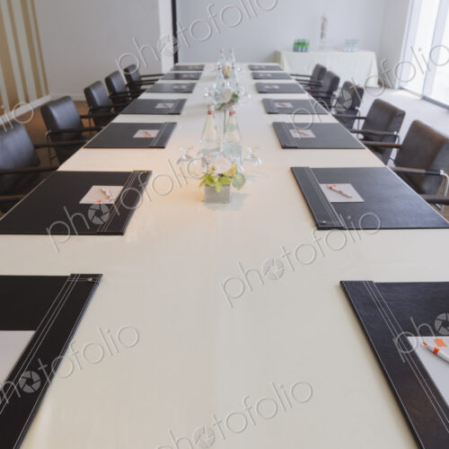 Empty table in office meeting room Empty table in office meeting room