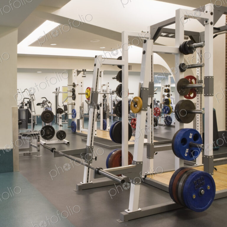 Empty weight room