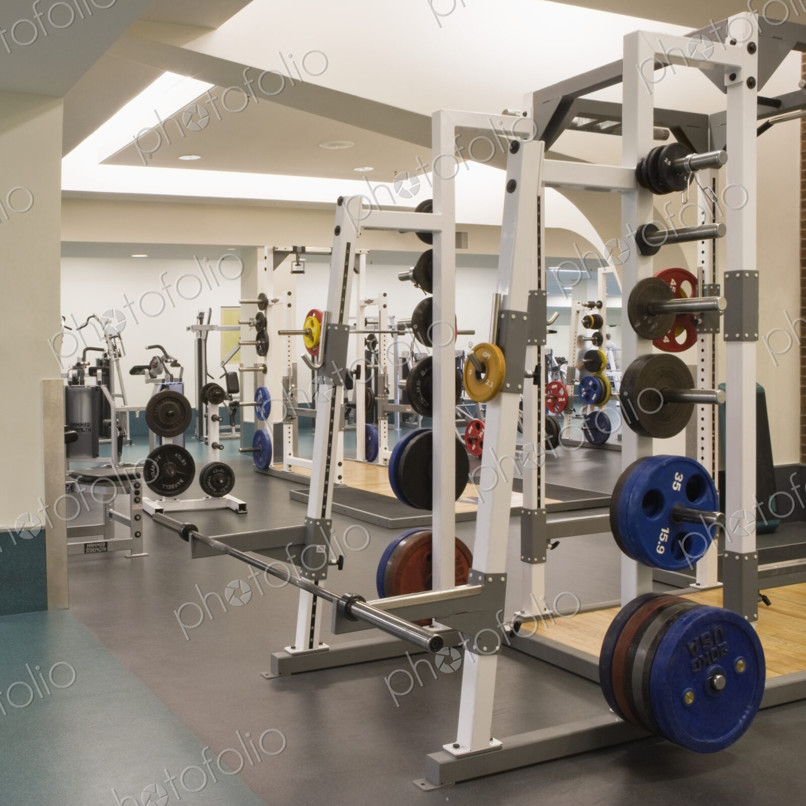 Empty weight room