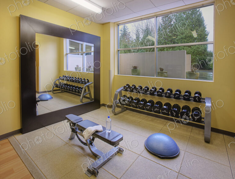 Empty weight room