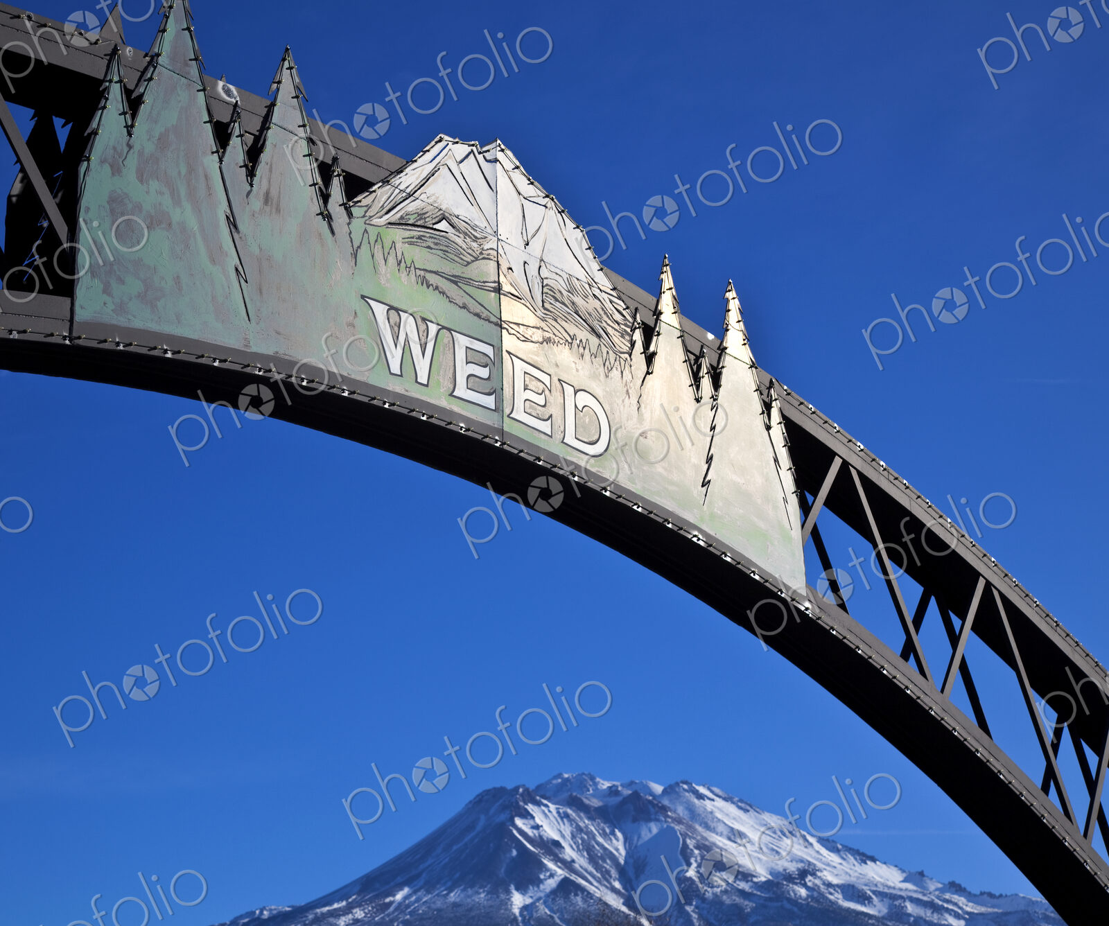 Entrance Sign to Weed California
