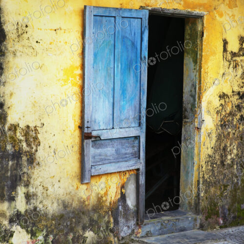 Entrance to a Dilapidated Building Entrance to a Dilapidated Building