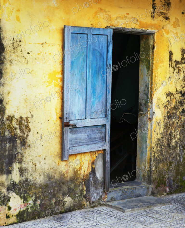 Entrance to a Dilapidated Building