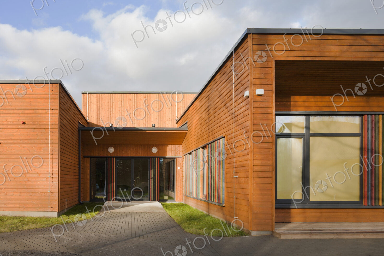 Entrance to a modern pre-school or children’s nursery