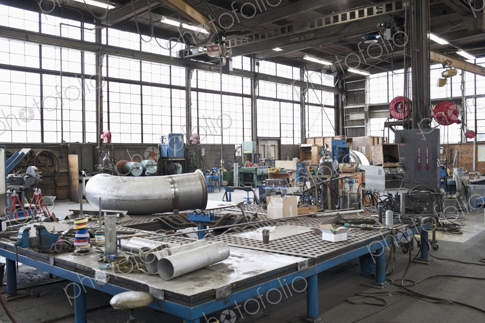 Equipment in machine shop
