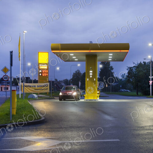 Estonian Gas Station at Night Estonian Gas Station at Night